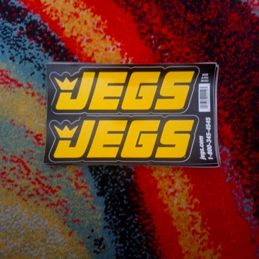 JEGS Yellow Stickers Vintage From 2000